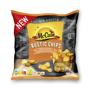 Rustic Chips, krokante en golvende aardappelen met schil